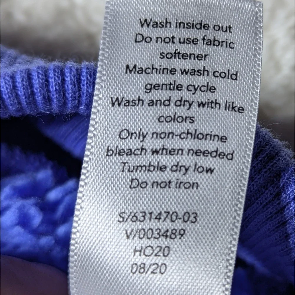 Athleta Girl Sherpa Hoodie Purple Fleece Pullover Youth S Cozy Hooded Sweatshirt
